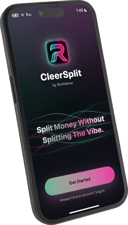 CleerSplit on iPhone — split shared expenses without splitting the vibe